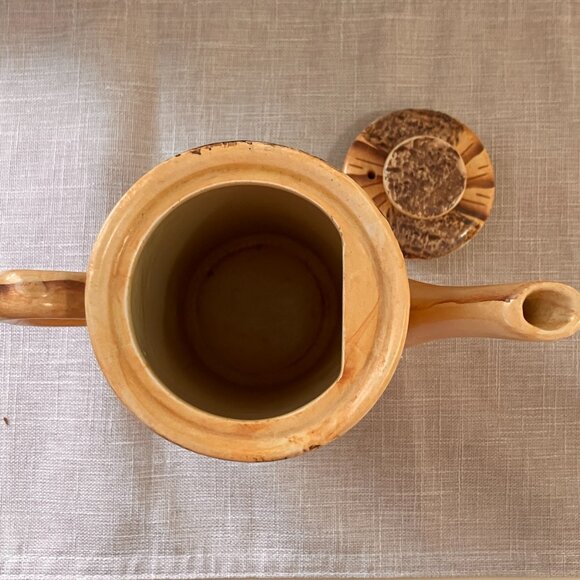 Vintage 1970's Price Kensington Phoenician Large Coffee Pot, Wood Look Style - Picture 8 of 10